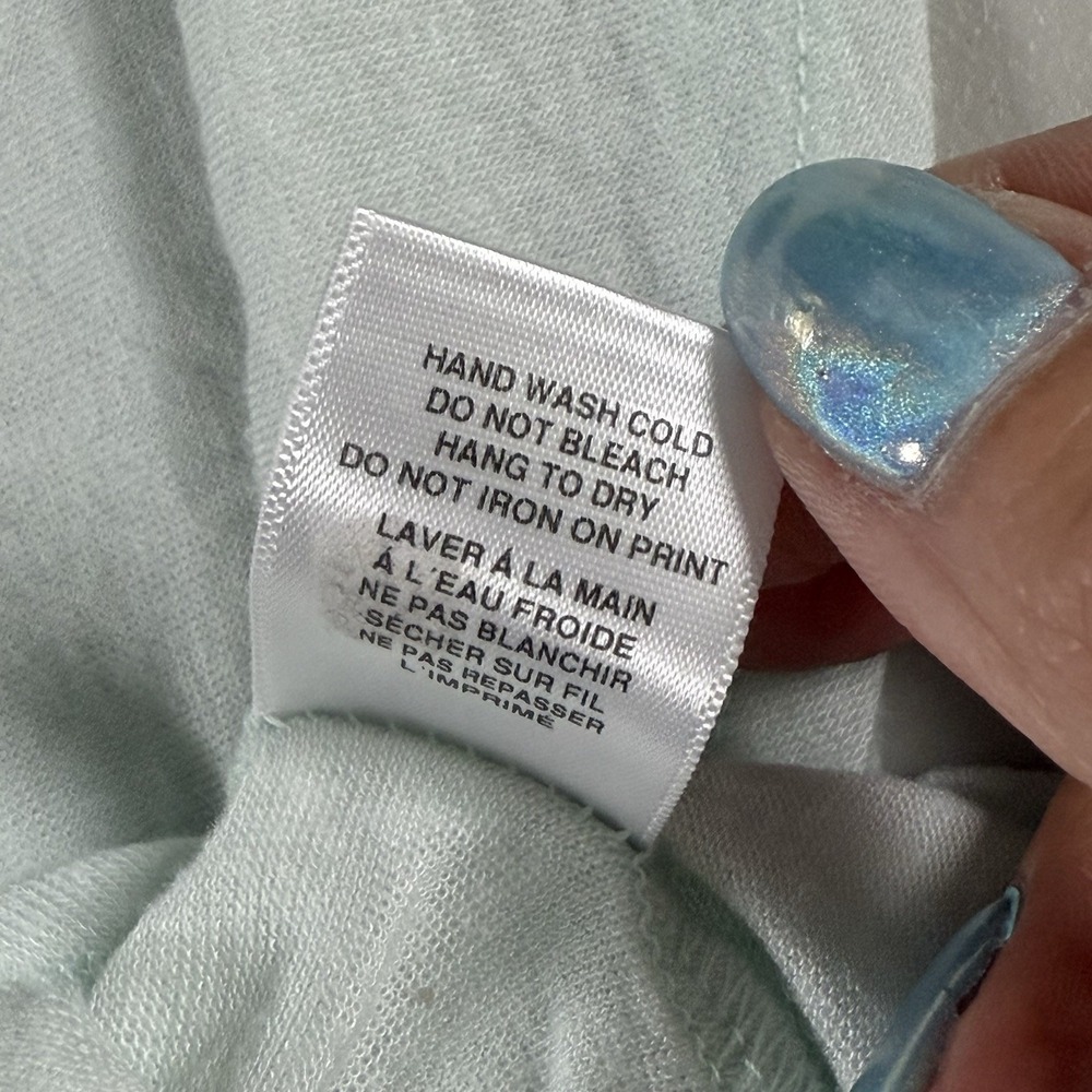 Billabong Rayz Up Tank Top Womens XS Mint Green Palm Beach Smile Loungewear - Picture 7 of 9